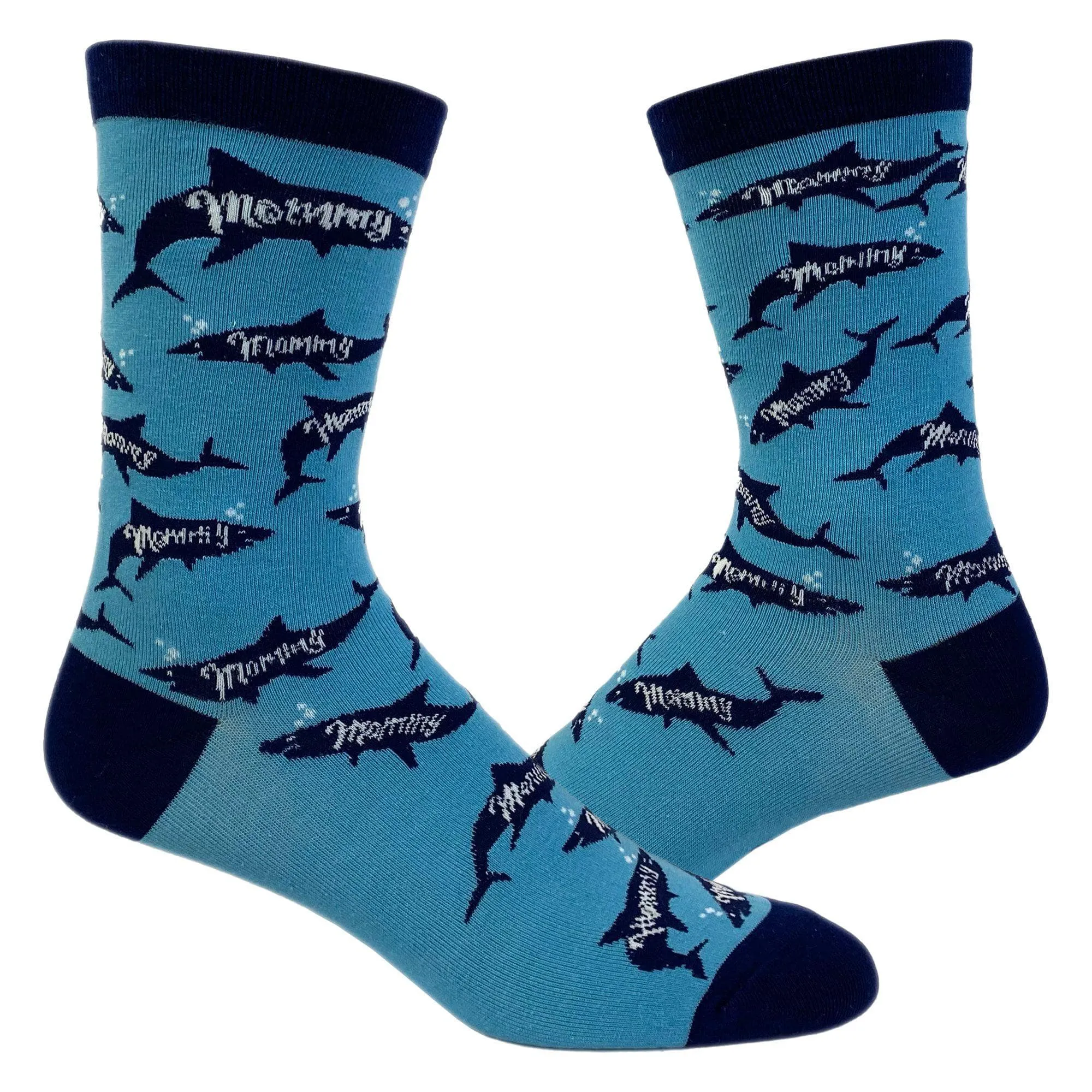 Womens Mommy Shark Socks sold by Crazy Dog T-Shirts