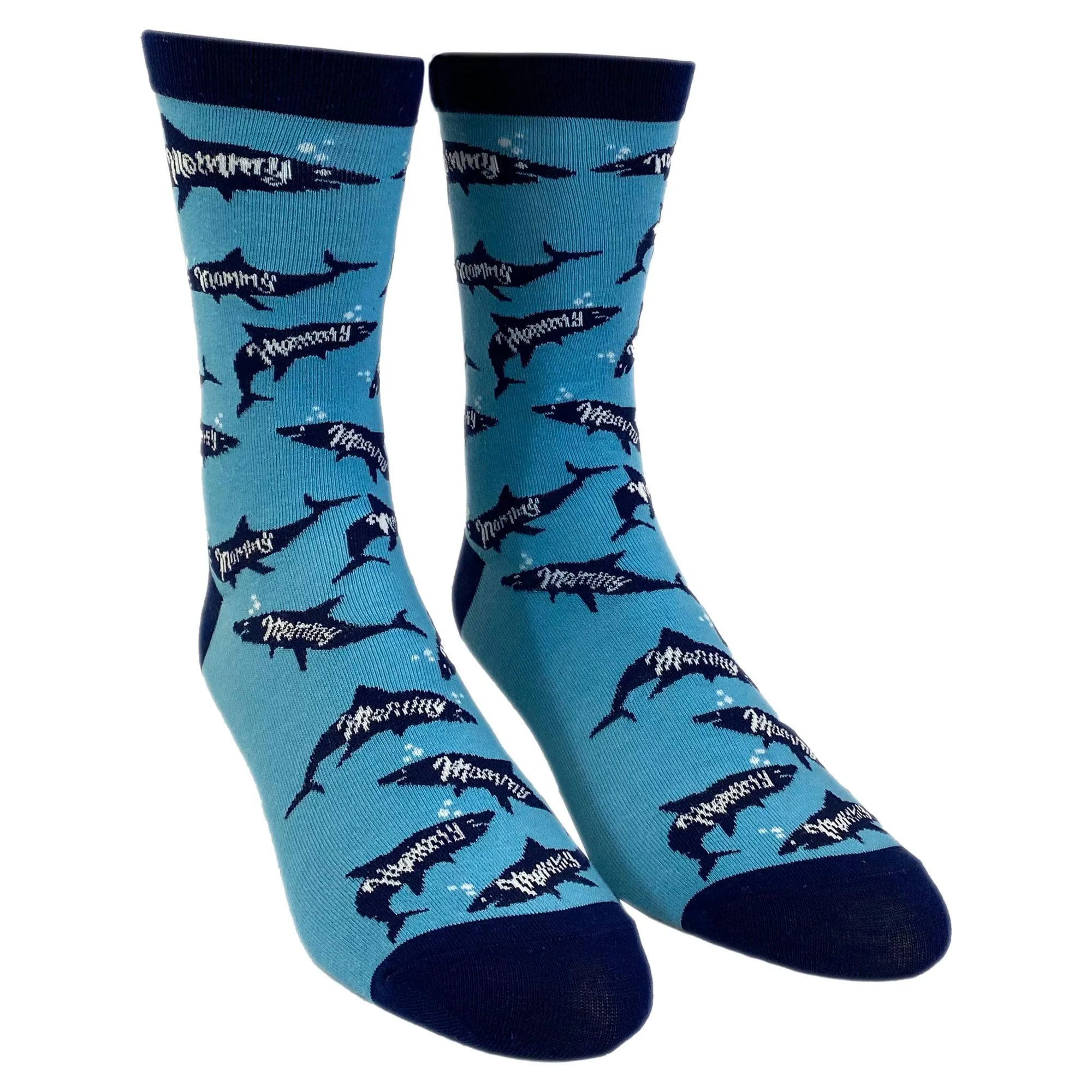 Womens Mommy Shark Socks sold by Crazy Dog T-Shirts product image thumbnail 2