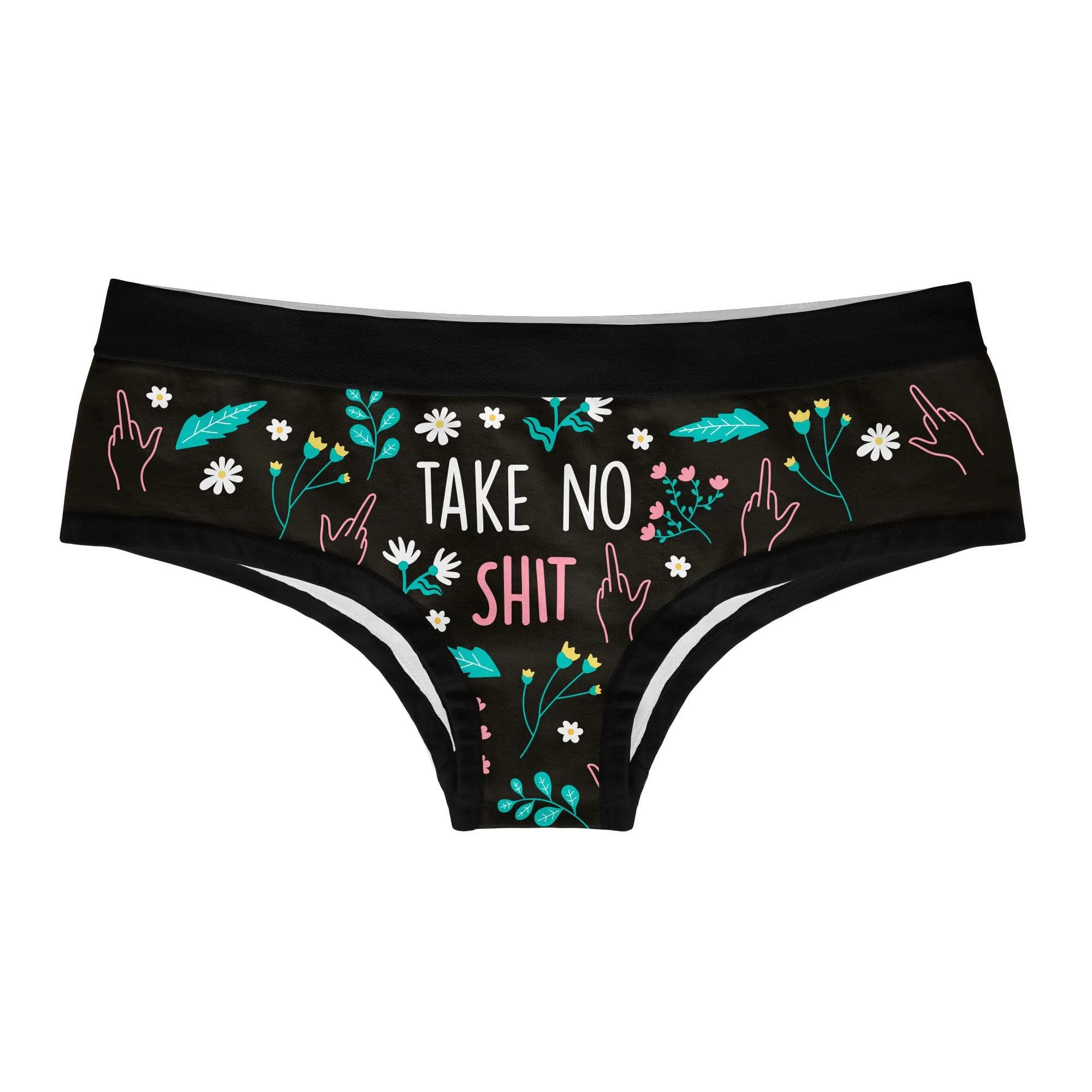 Take No Shit Give No Fucks Hipster Underwear sold by Crazy Dog T-Shirts
