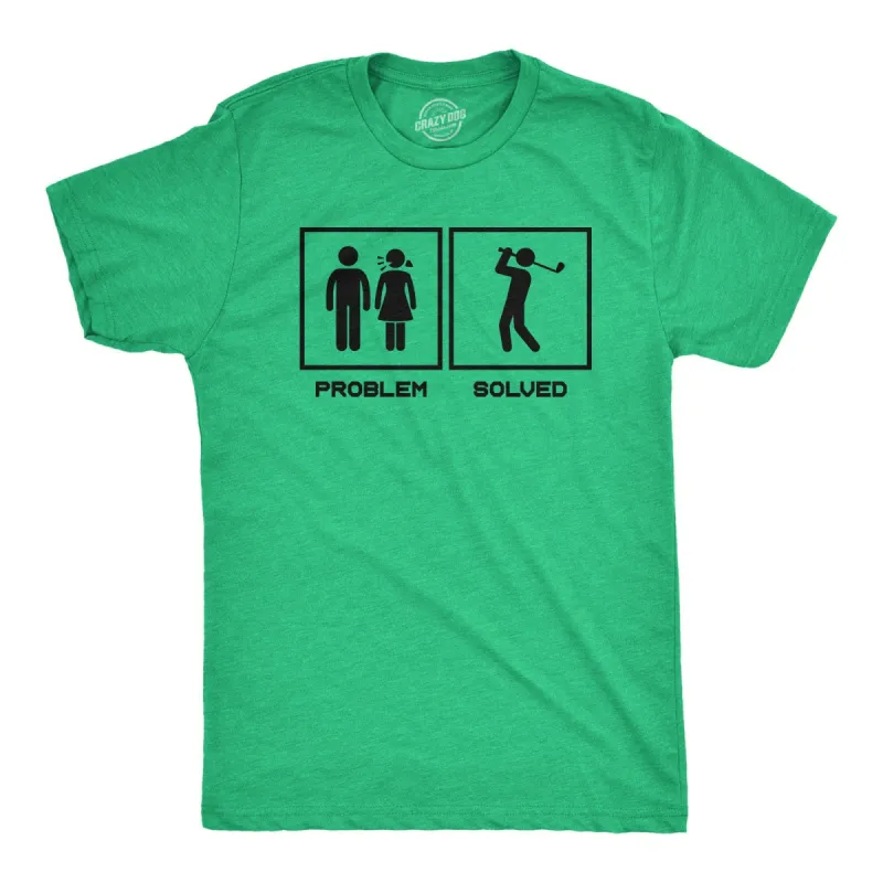 Problem Solved Men's T Shirt sold by Crazy Dog T-Shirts
