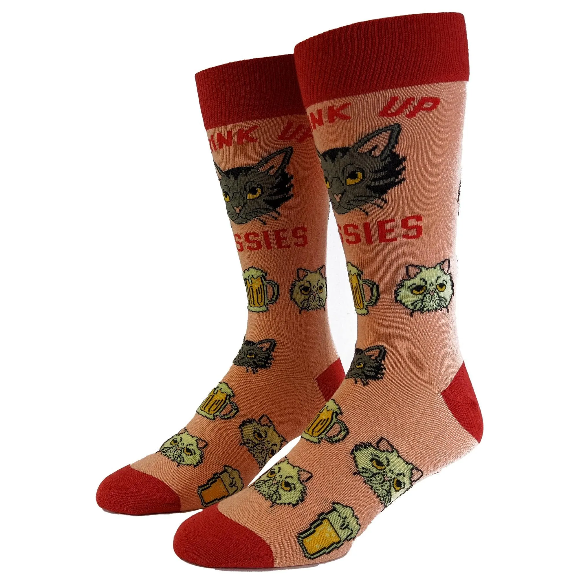 Mens Drink Up Pussies Socks sold by Crazy Dog T-Shirts product image thumbnail 2