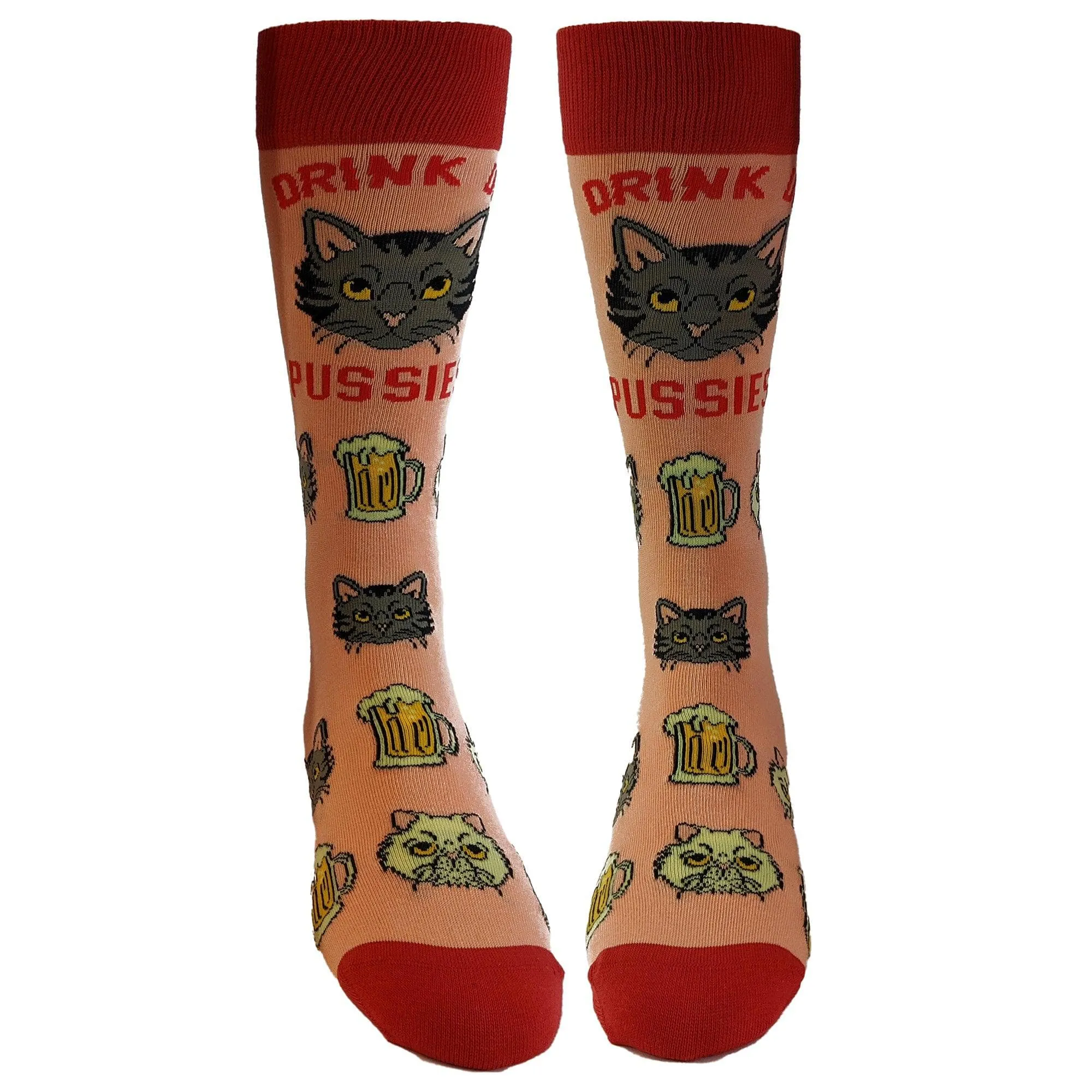 Mens Drink Up Pussies Socks sold by Crazy Dog T-Shirts product image thumbnail 4