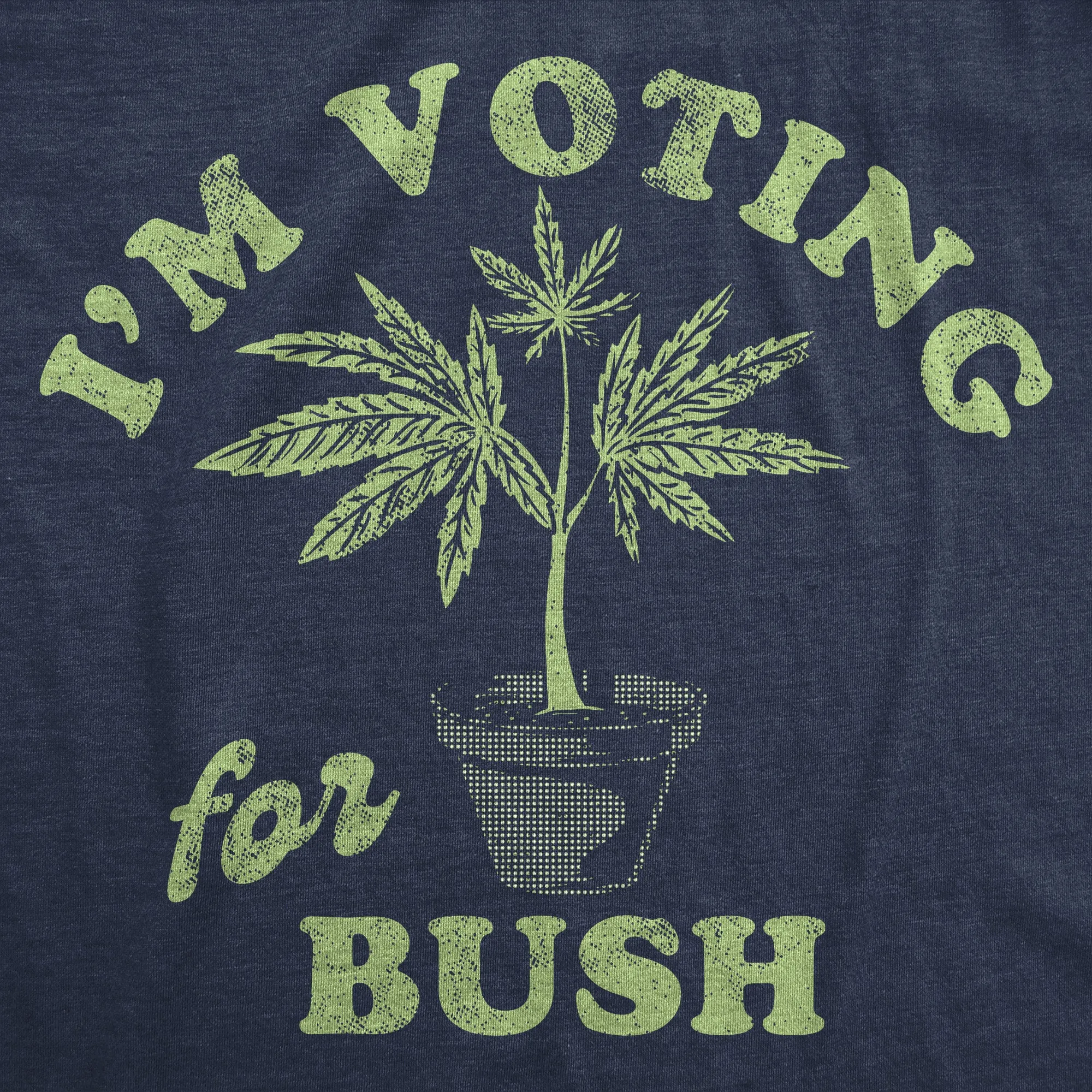 Im Voting For Bush Men's T Shirt sold by Crazy Dog T-Shirts product image thumbnail 2