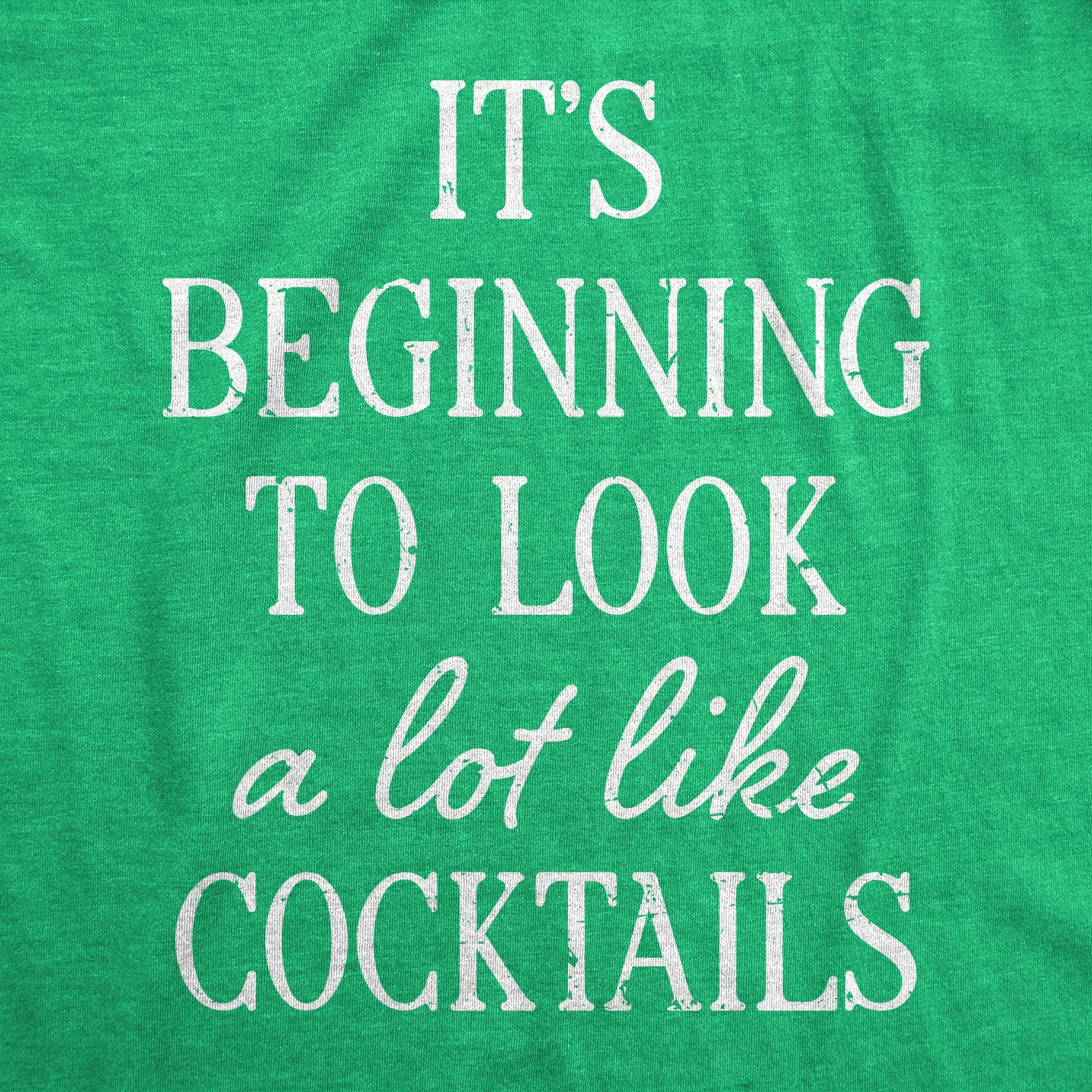Its Beginning To Look A Lot Like Cocktails Men's T Shirt sold by Crazy Dog T-Shirts product image thumbnail 2