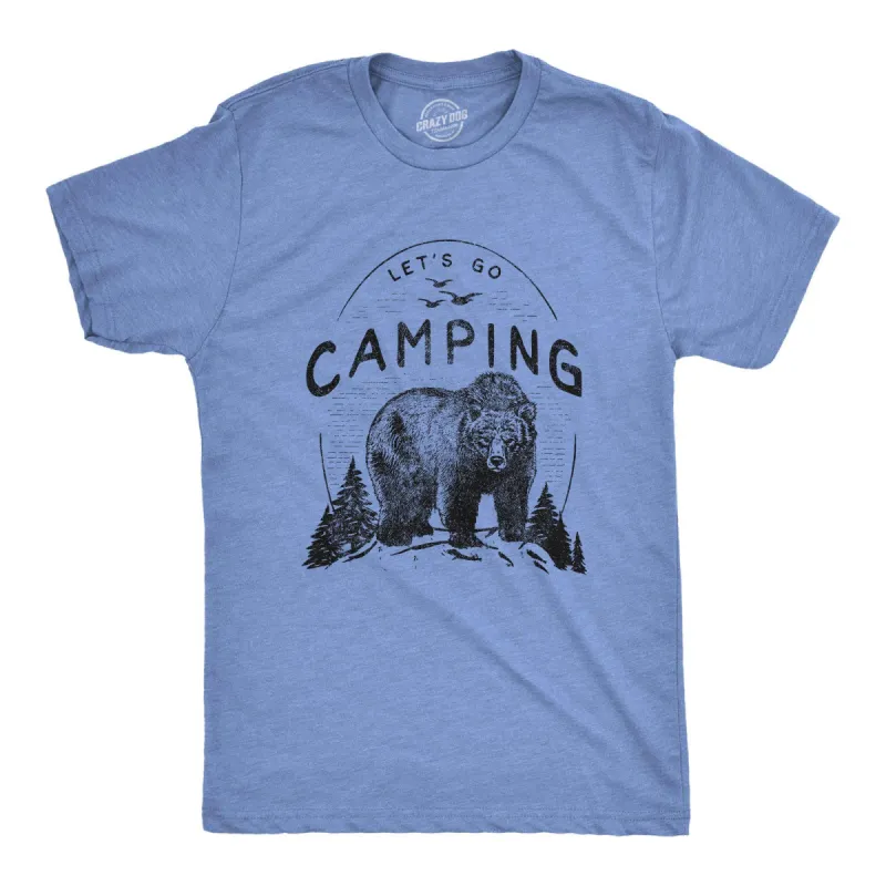 Let's Go Camping Men's T Shirt sold by Crazy Dog T-Shirts
