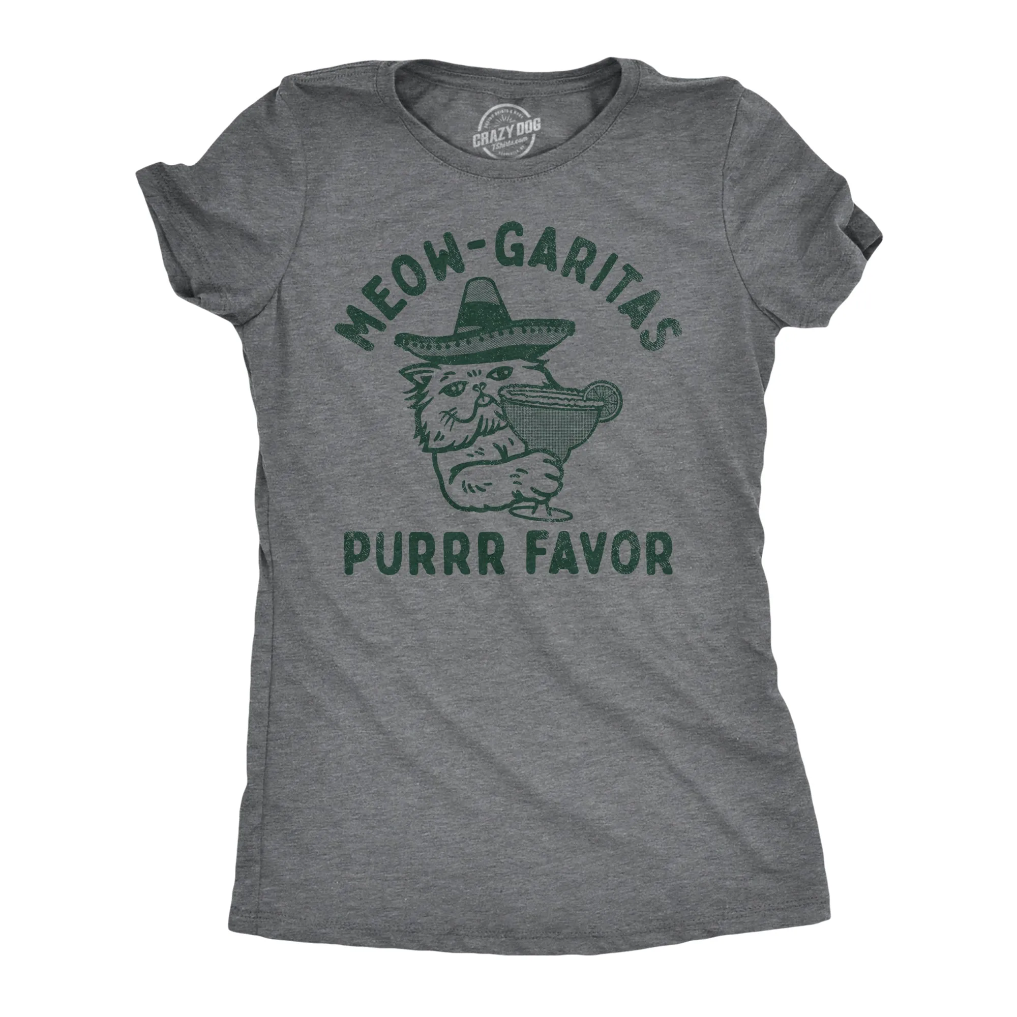 Meow Garitas Purrr Favor Women's T Shirt sold by Crazy Dog T-Shirts
