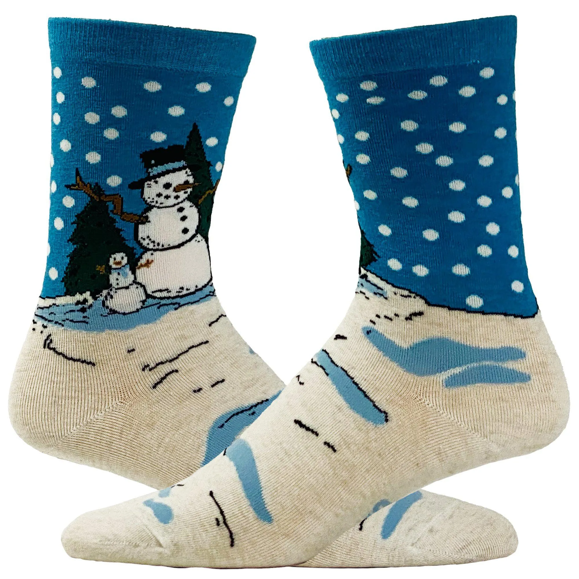 Women's Snowman Socks sold by Crazy Dog T-Shirts