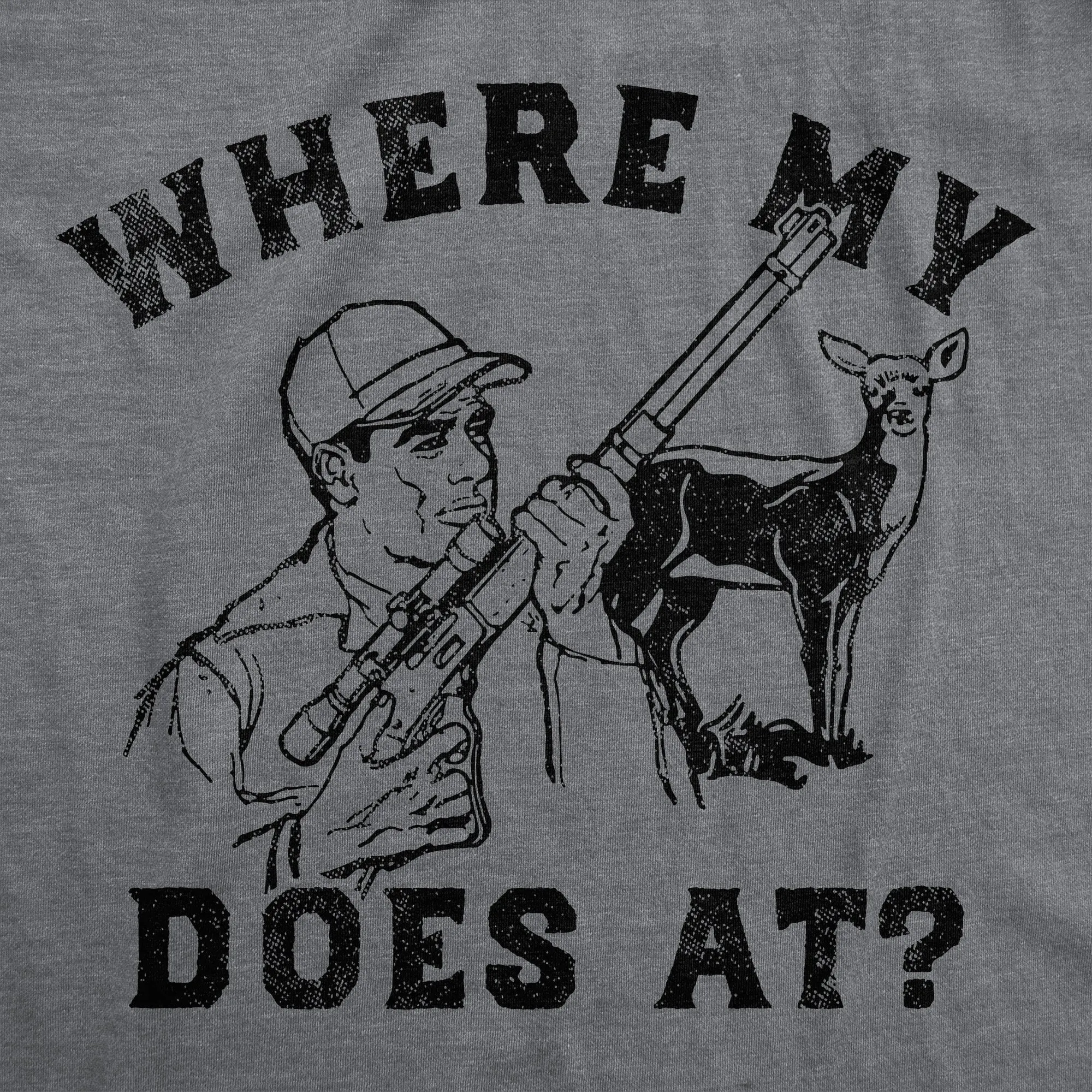Where My Does At Men's T Shirt sold by Crazy Dog T-Shirts product image thumbnail 2