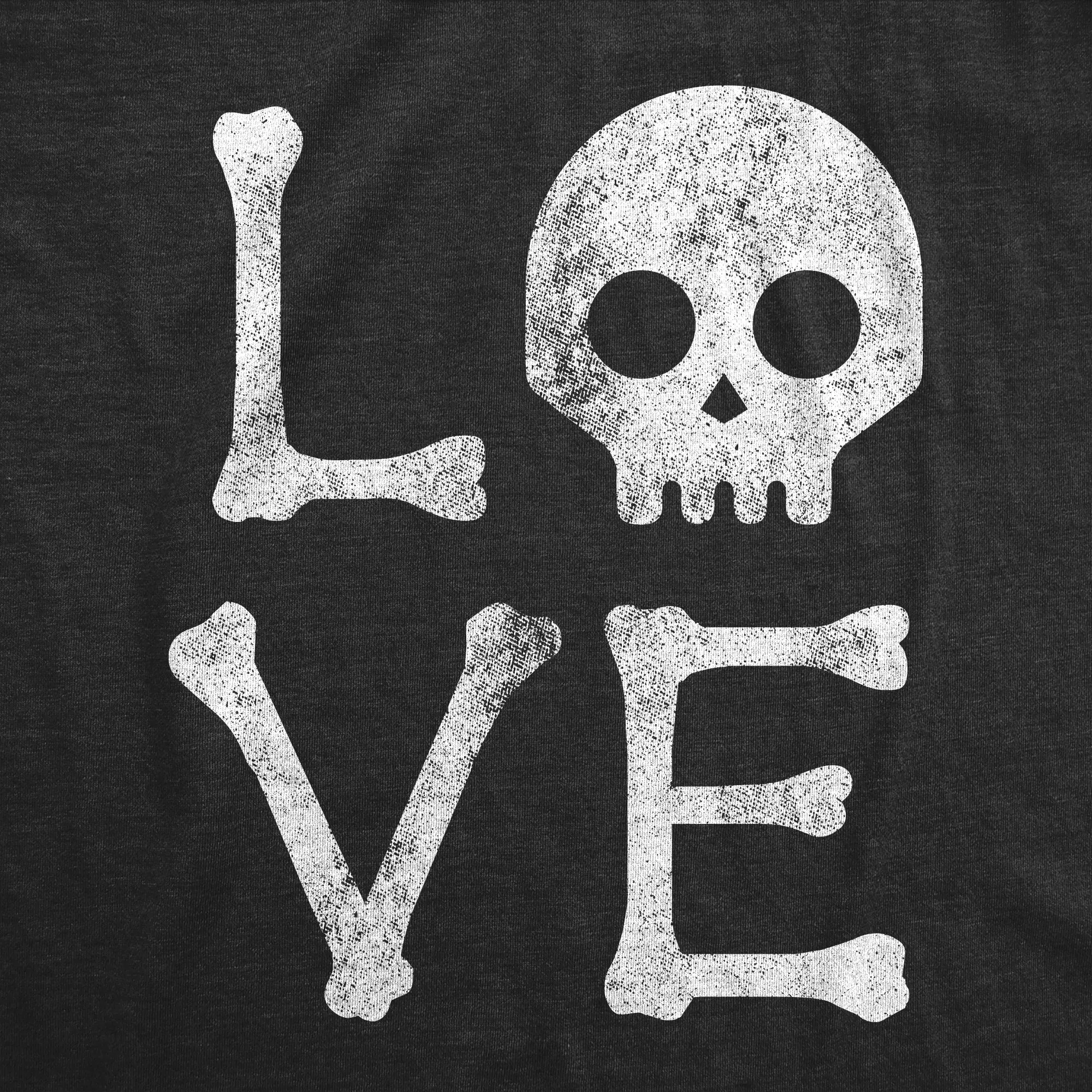 Love Skull Women's T Shirt sold by Crazy Dog T-Shirts product image thumbnail 2