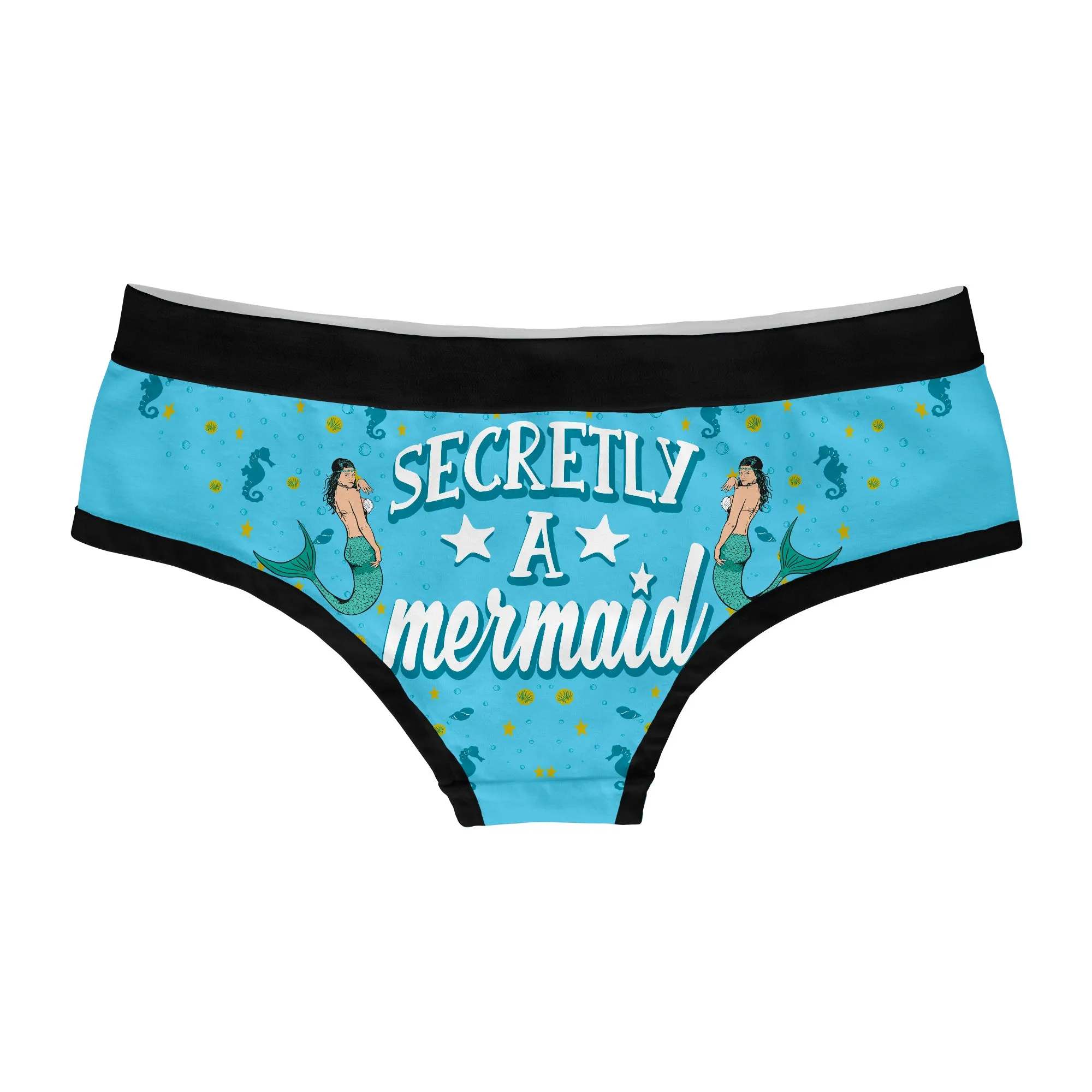 Secretly A Mermaid Hipster Underwear sold by Crazy Dog T-Shirts product image thumbnail 2