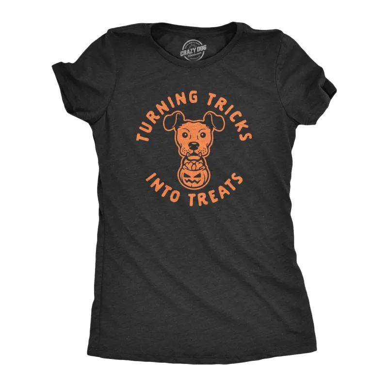 Turning Tricks Into Treats Women's T Shirt sold by Crazy Dog T-Shirts