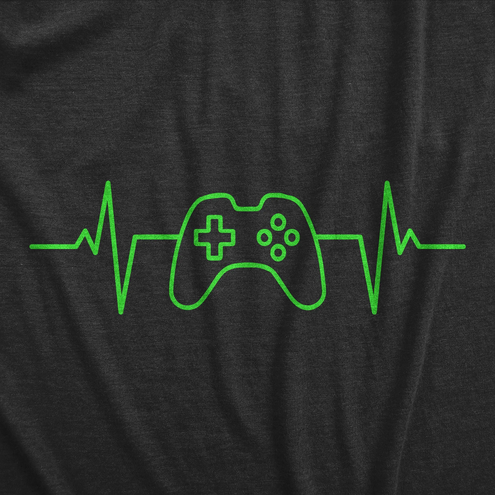 Video Game Heart Beat Men's T Shirt sold by Crazy Dog T-Shirts product image thumbnail 2