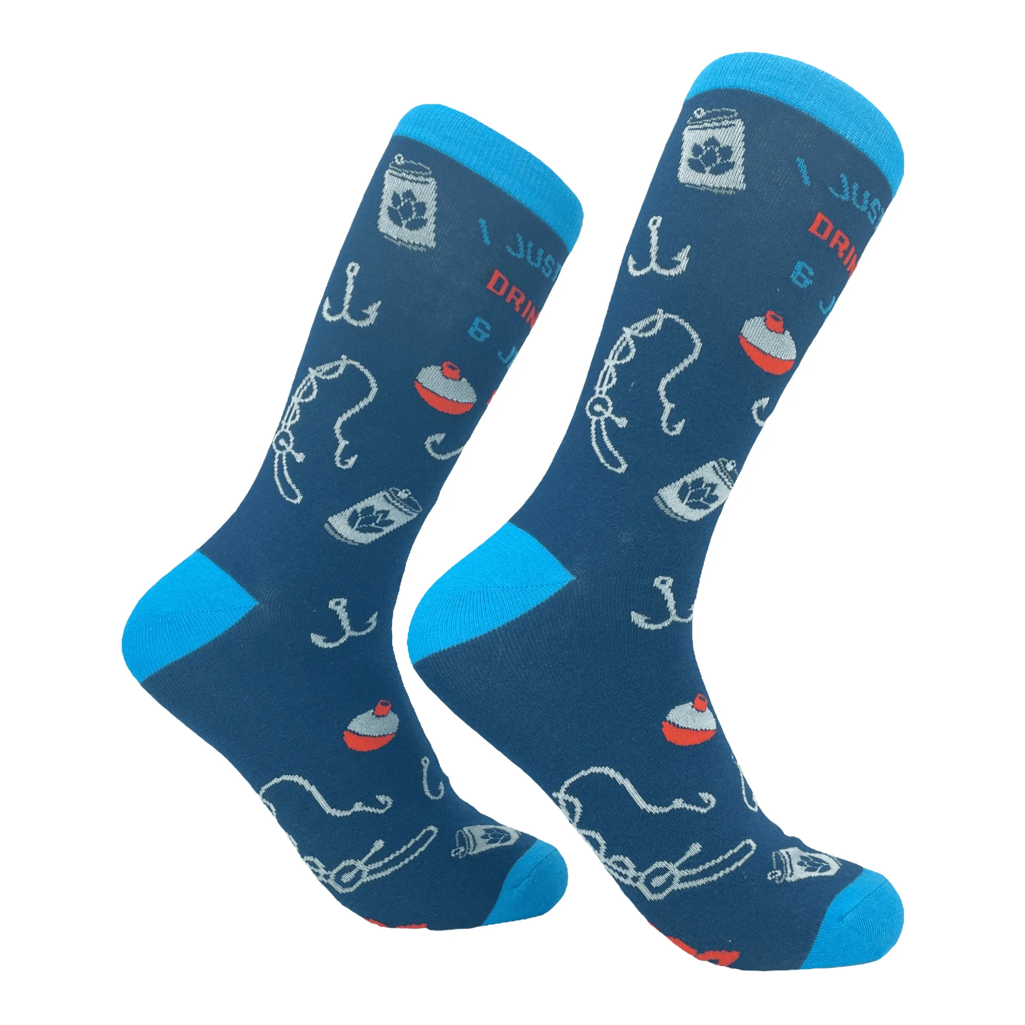 Mens I Just Want To Drink Beer And Jerk My Rod Socks sold by Crazy Dog T-Shirts