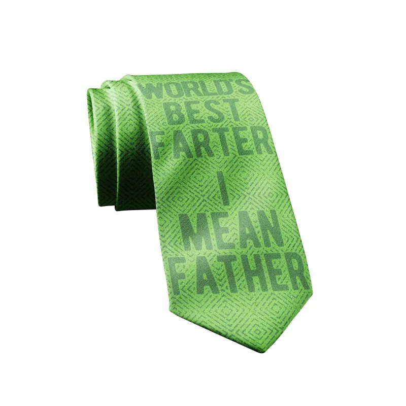 World's Best Farter I Mean Father Neck Tie Tie sold by Crazy Dog T-Shirts