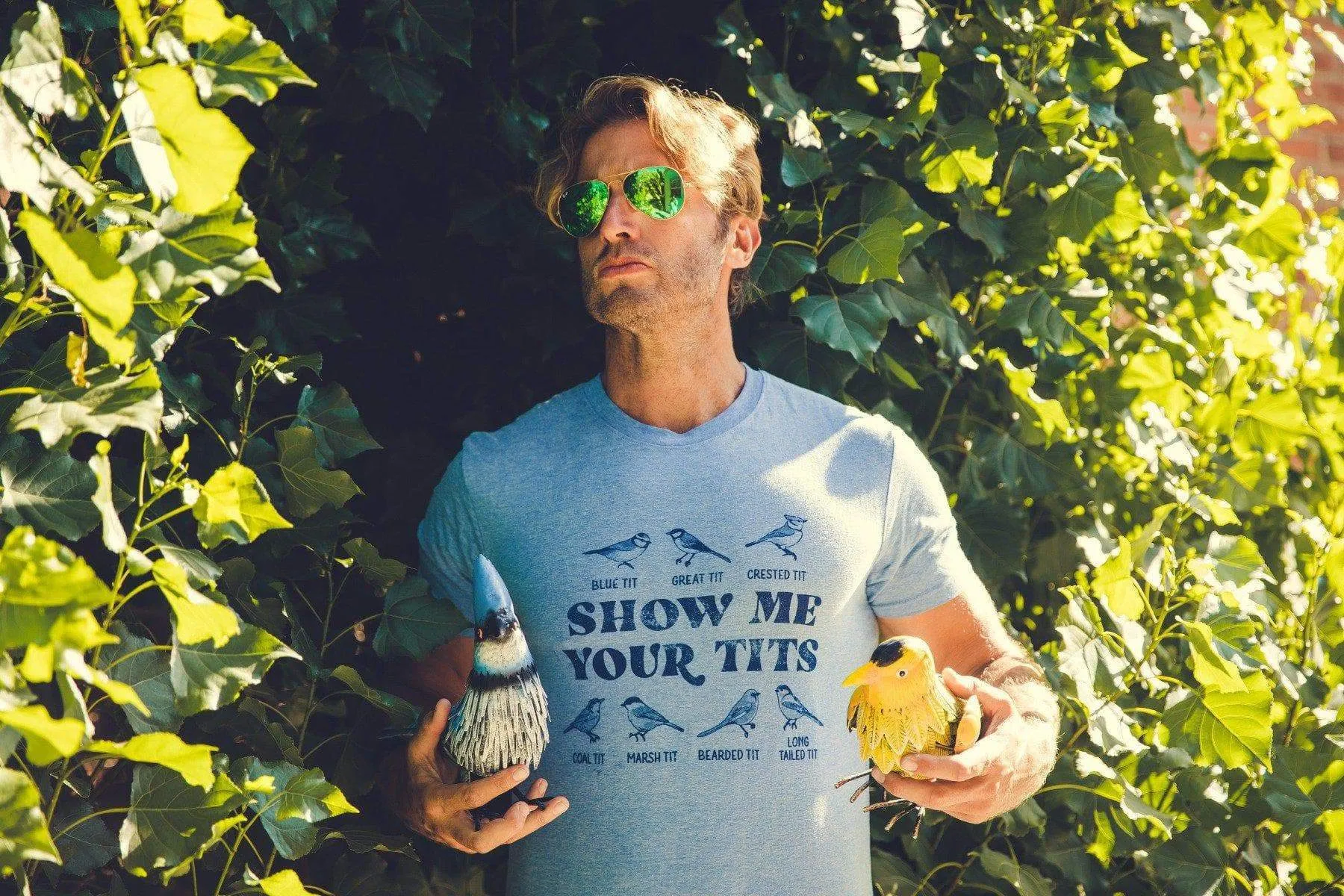 Show Me Your Tits Men's T Shirt sold by Crazy Dog T-Shirts product image thumbnail 3