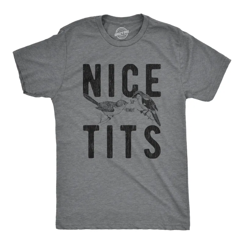 Nice Tits Men's T Shirt sold by Crazy Dog T-Shirts