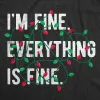 Im Fine Everything Is Fine Men's T Shirt sold by Crazy Dog T-Shirts