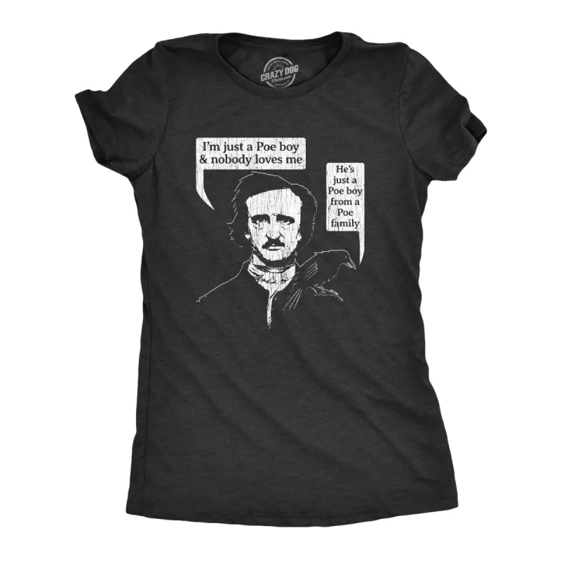 Poe Boy Women's T Shirt sold by Crazy Dog T-Shirts