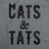 Cats And Tats Women's T Shirt sold by Crazy Dog T-Shirts