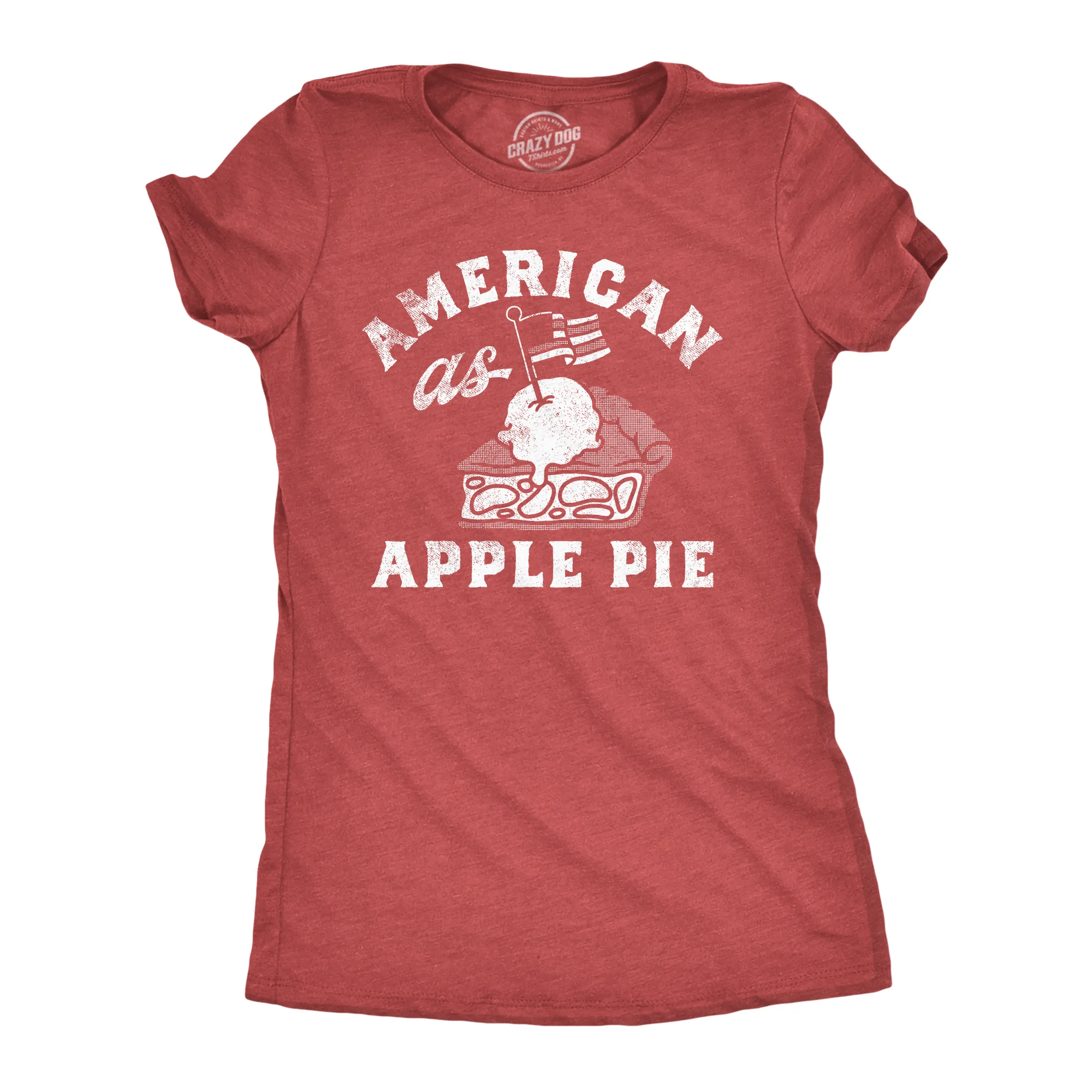 American As Apple Pie Women's T Shirt sold by Crazy Dog T-Shirts