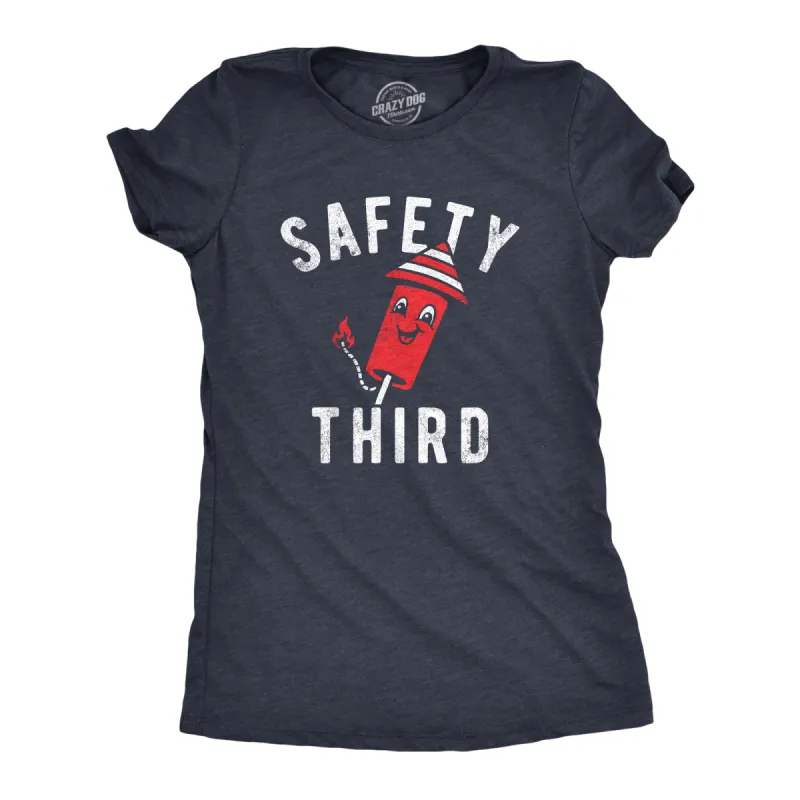 Safety Third Women's T Shirt sold by Crazy Dog T-Shirts