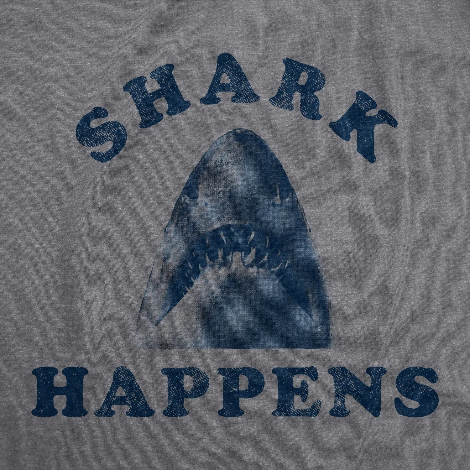 Shark Happens Men's T Shirt sold by Crazy Dog T-Shirts product image thumbnail 2