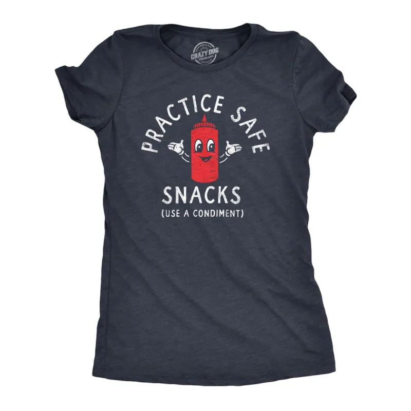 Practice Safe Snacks Women's T Shirt sold by Crazy Dog T-Shirts