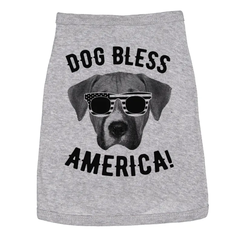 Dog Bless America Dog Shirt sold by Crazy Dog T-Shirts
