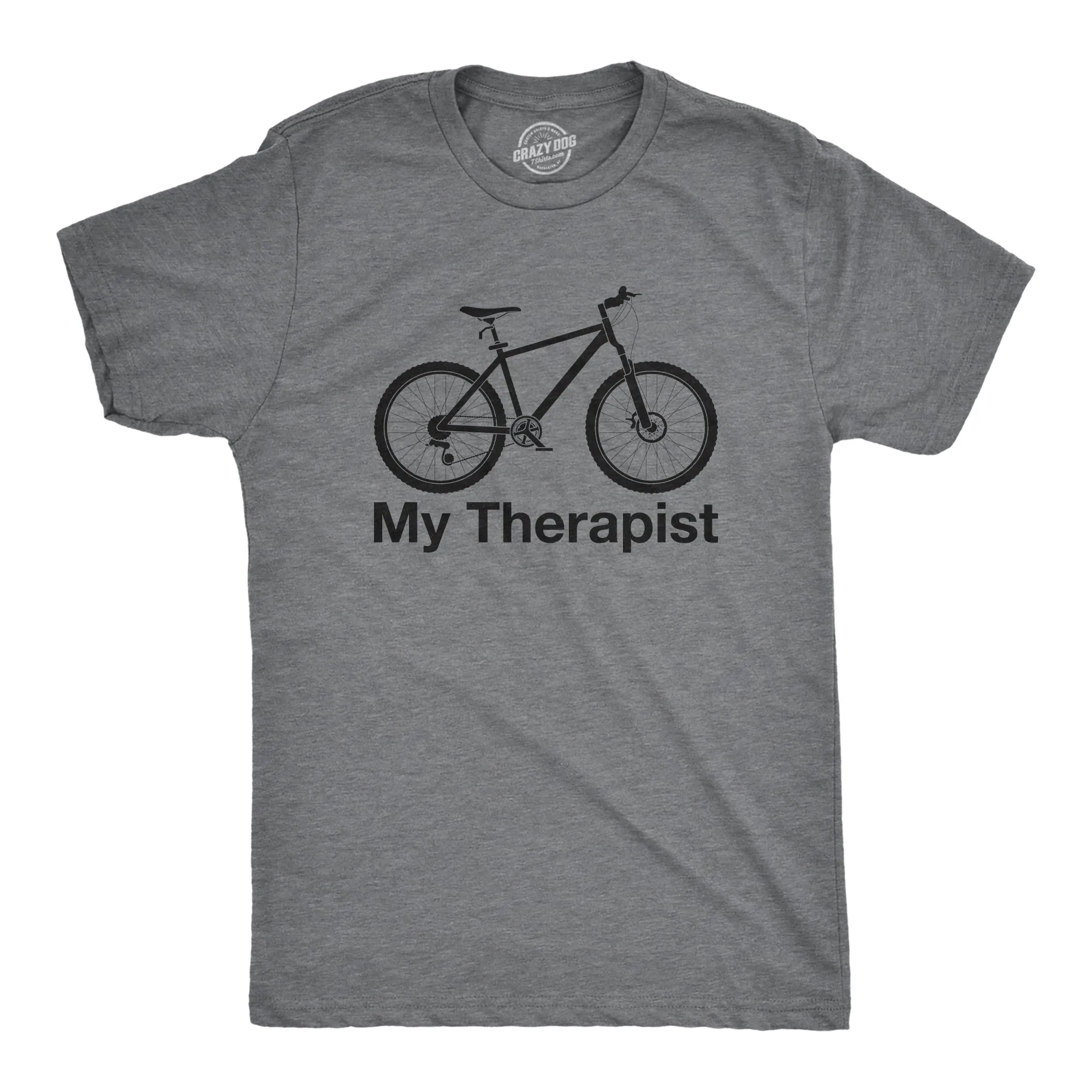 My Therapist Bicycle Men's T Shirt sold by Crazy Dog T-Shirts