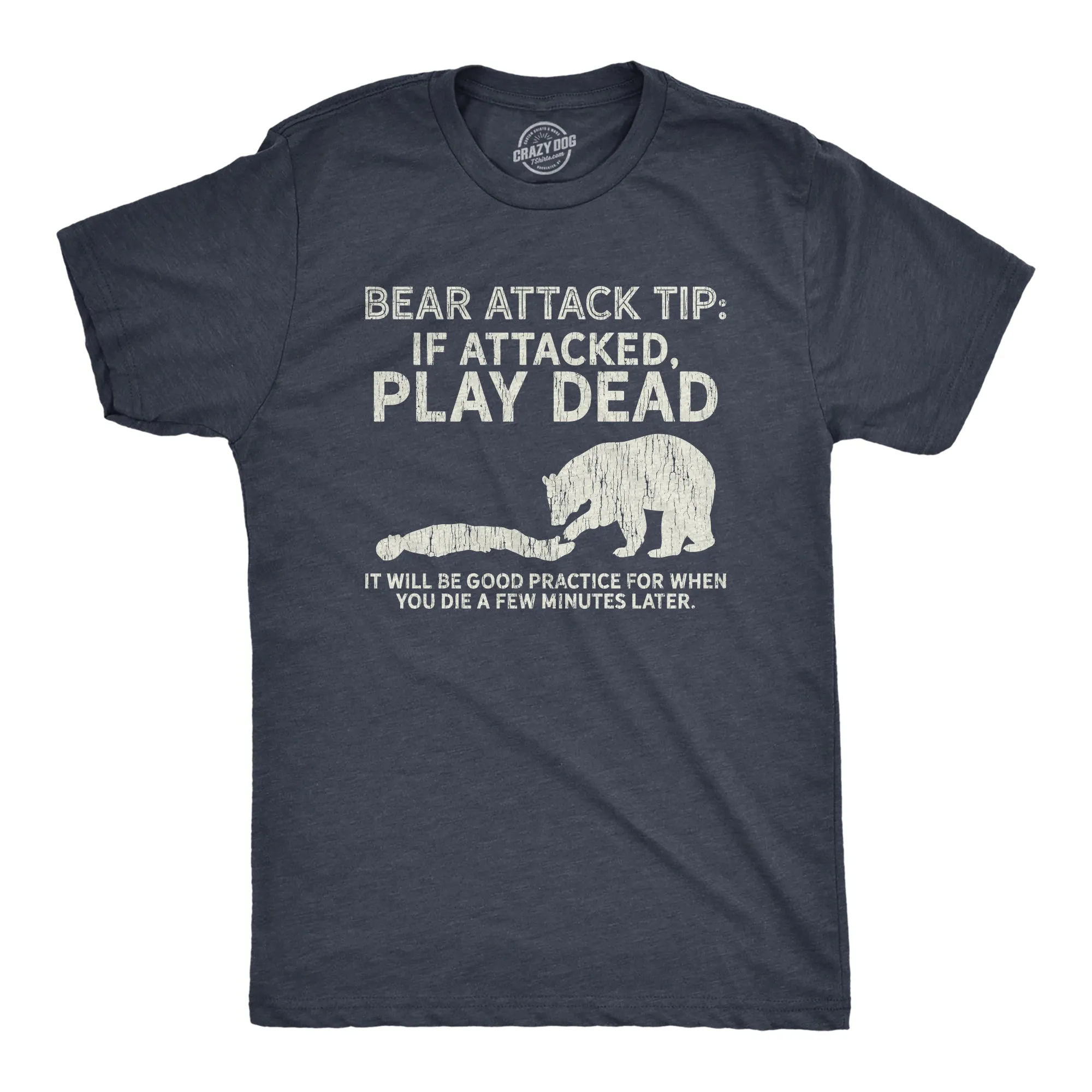Bear Attack Tip Men's T Shirt sold by Crazy Dog T-Shirts