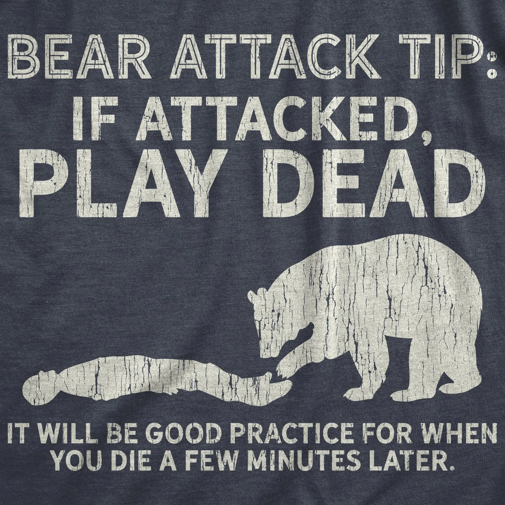 Bear Attack Tip Men's T Shirt sold by Crazy Dog T-Shirts product image thumbnail 2