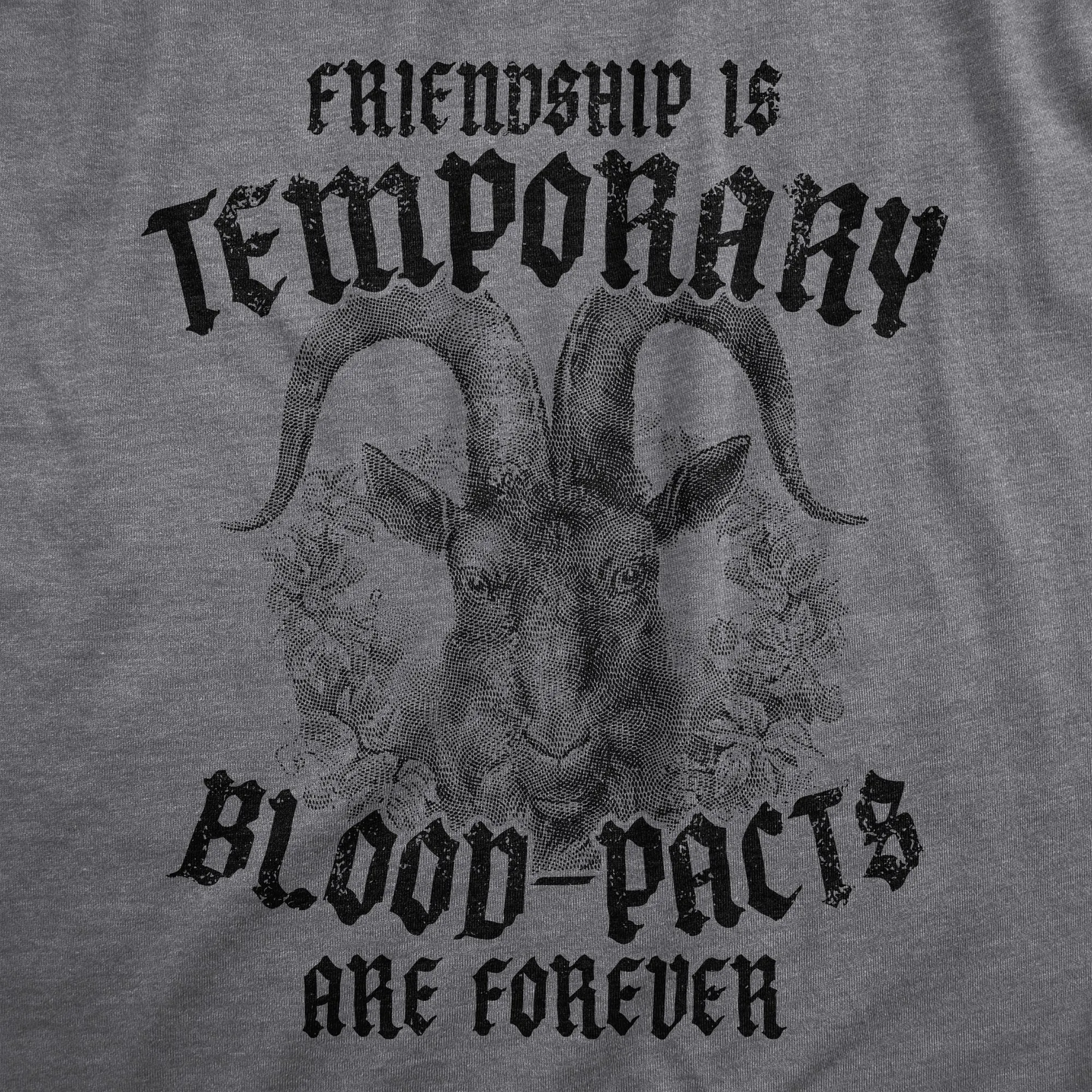 Friendship Is Temporary Blood Pacts Are Forever Women's T Shirt sold by Crazy Dog T-Shirts product image thumbnail 2