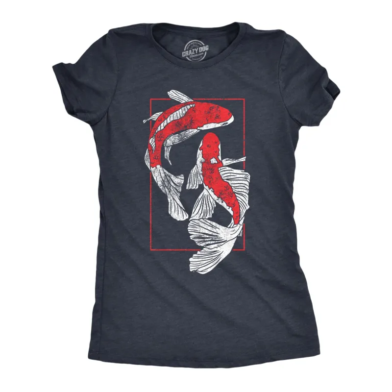 Koi Fish Women's T Shirt sold by Crazy Dog T-Shirts