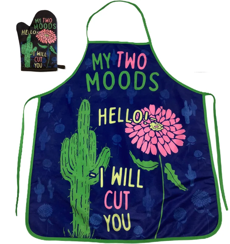 My Two Moods Hello I Will Cut You Oven Mitt + Apron Bakeware sold by Crazy Dog T-Shirts