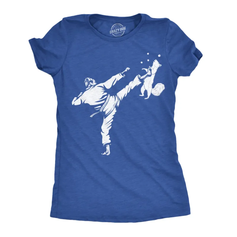 Karate Kicked Squirrel Women's T Shirt sold by Crazy Dog T-Shirts