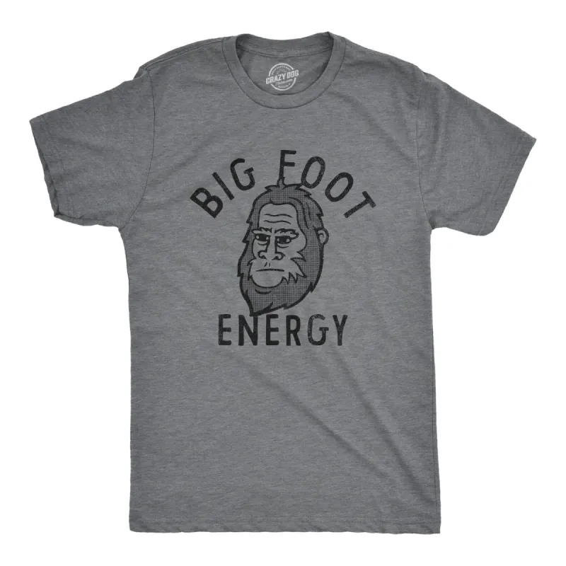 Big Foot Energy Men's T Shirt sold by Crazy Dog T-Shirts