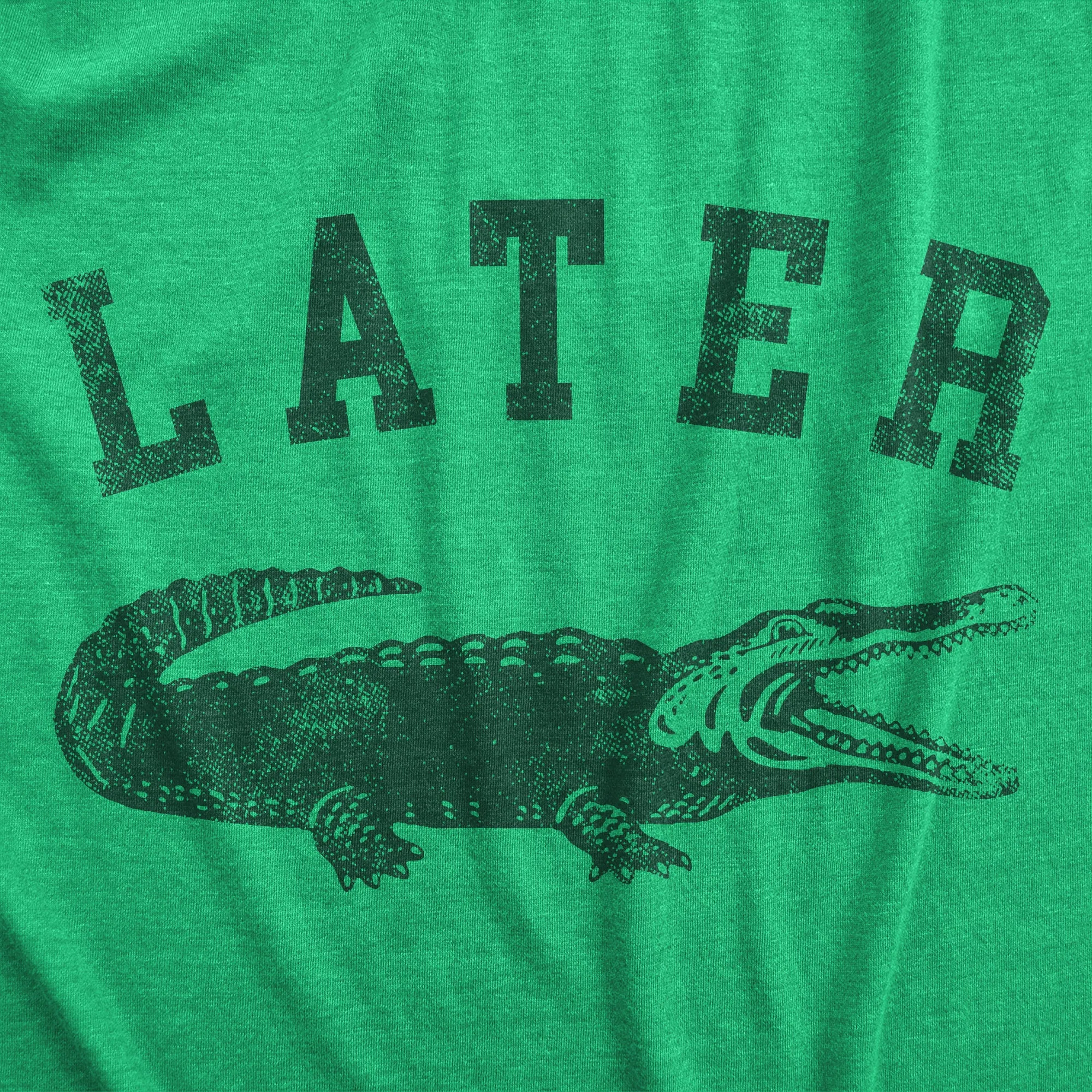 Later Alligator Men's T Shirt sold by Crazy Dog T-Shirts product image thumbnail 4