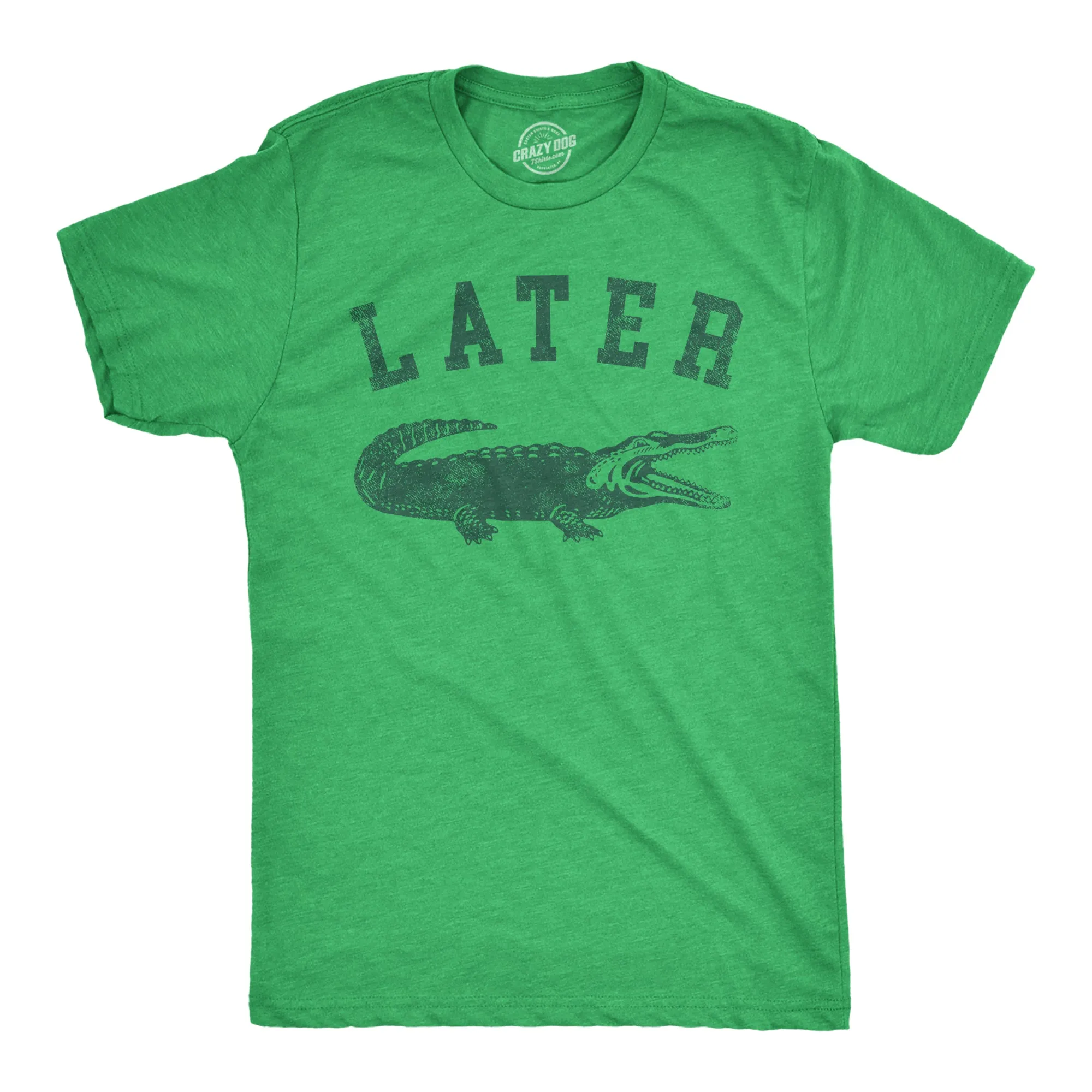 Later Alligator Men's T Shirt sold by Crazy Dog T-Shirts product image thumbnail 3
