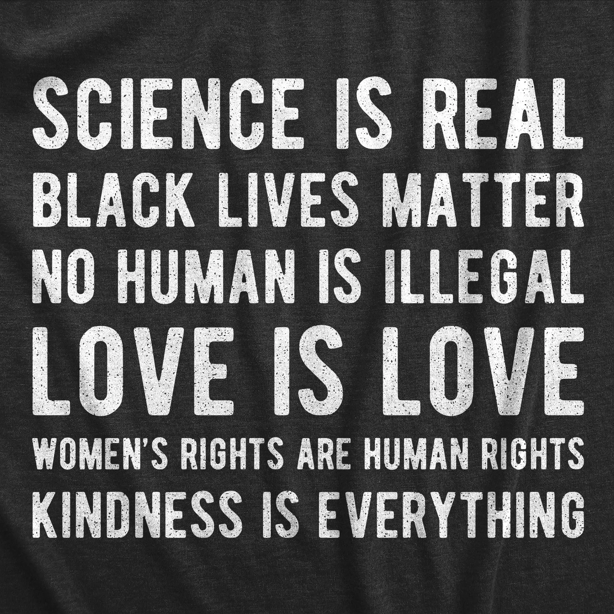 Science Is Real Black Lives Matter Women's T Shirt sold by Crazy Dog T-Shirts product image thumbnail 2