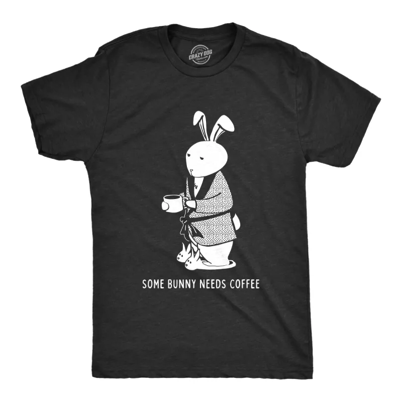 Some Bunny Needs Coffee Men's T Shirt sold by Crazy Dog T-Shirts