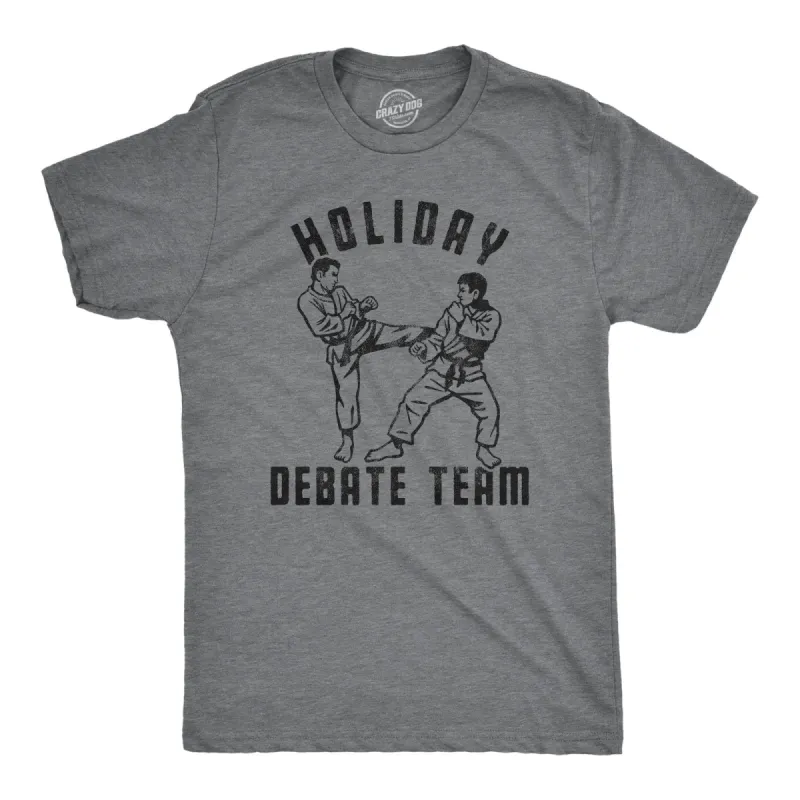 Holiday Debate Team Men's T Shirt sold by Crazy Dog T-Shirts