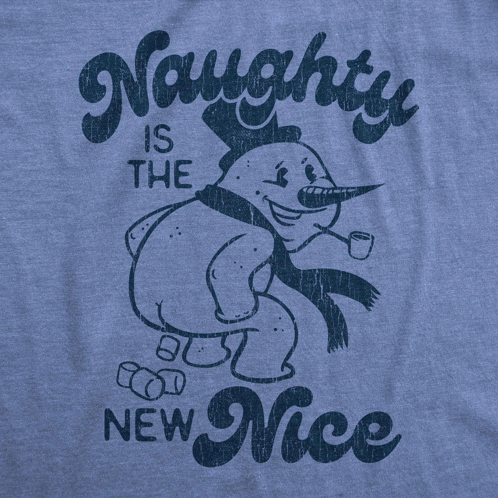 Naughty Is The New Nice Men's T Shirt sold by Crazy Dog T-Shirts product image thumbnail 2