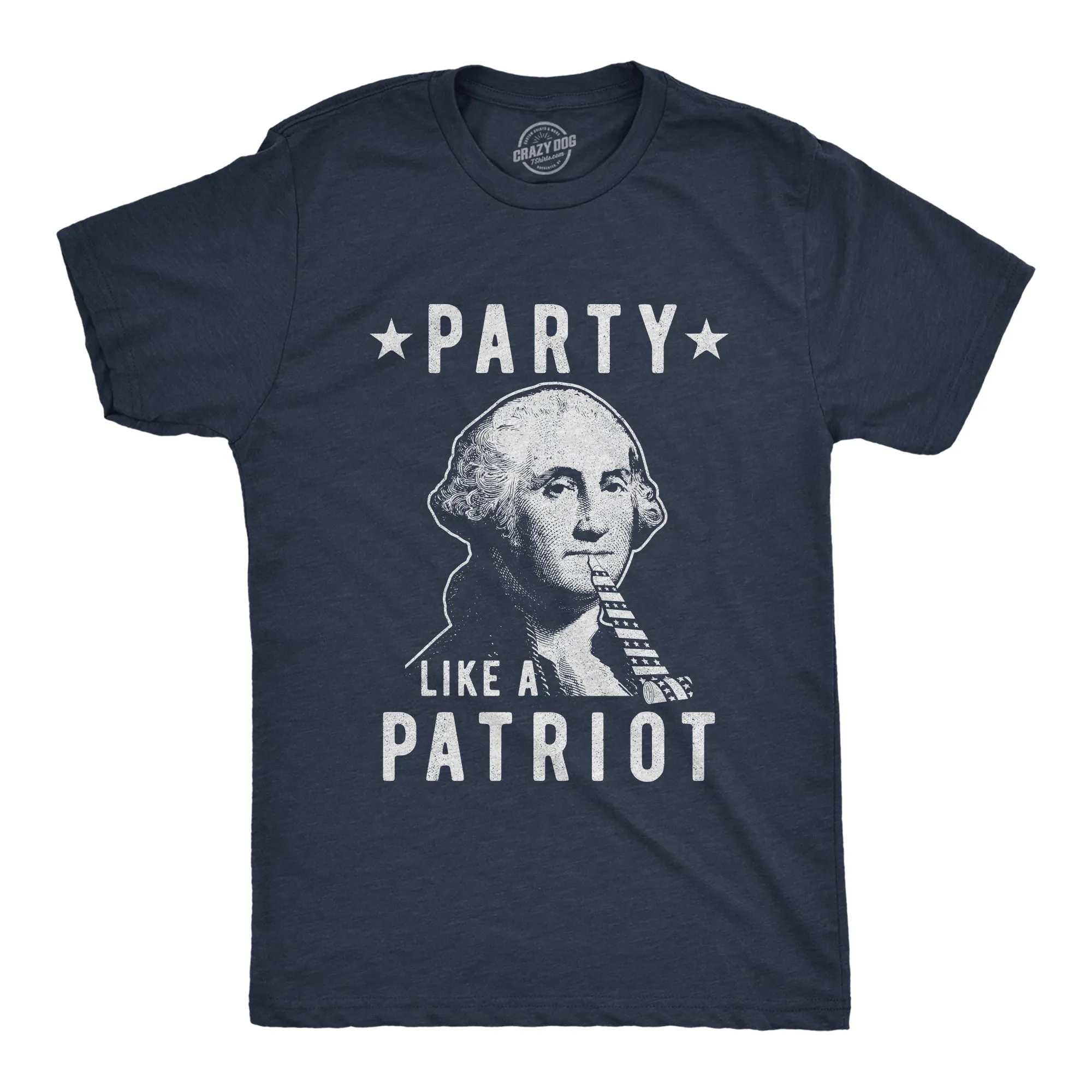 Party Like A Patriot Men's T Shirt sold by Crazy Dog T-Shirts