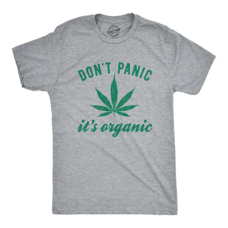 Don't Panic It's Organic Men's T Shirt sold by Crazy Dog T-Shirts