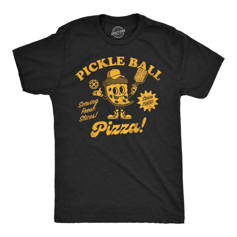 Pickleball Pizza Men's T Shirt sold by Crazy Dog T-Shirts