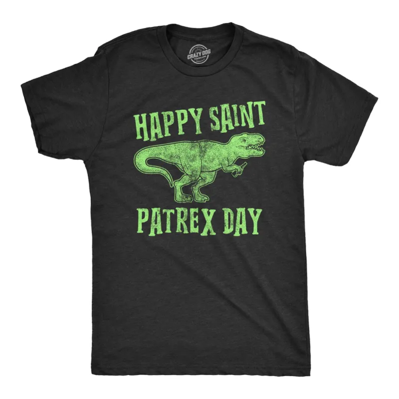 Happy Saint Patrex Day Men's T Shirt sold by Crazy Dog T-Shirts