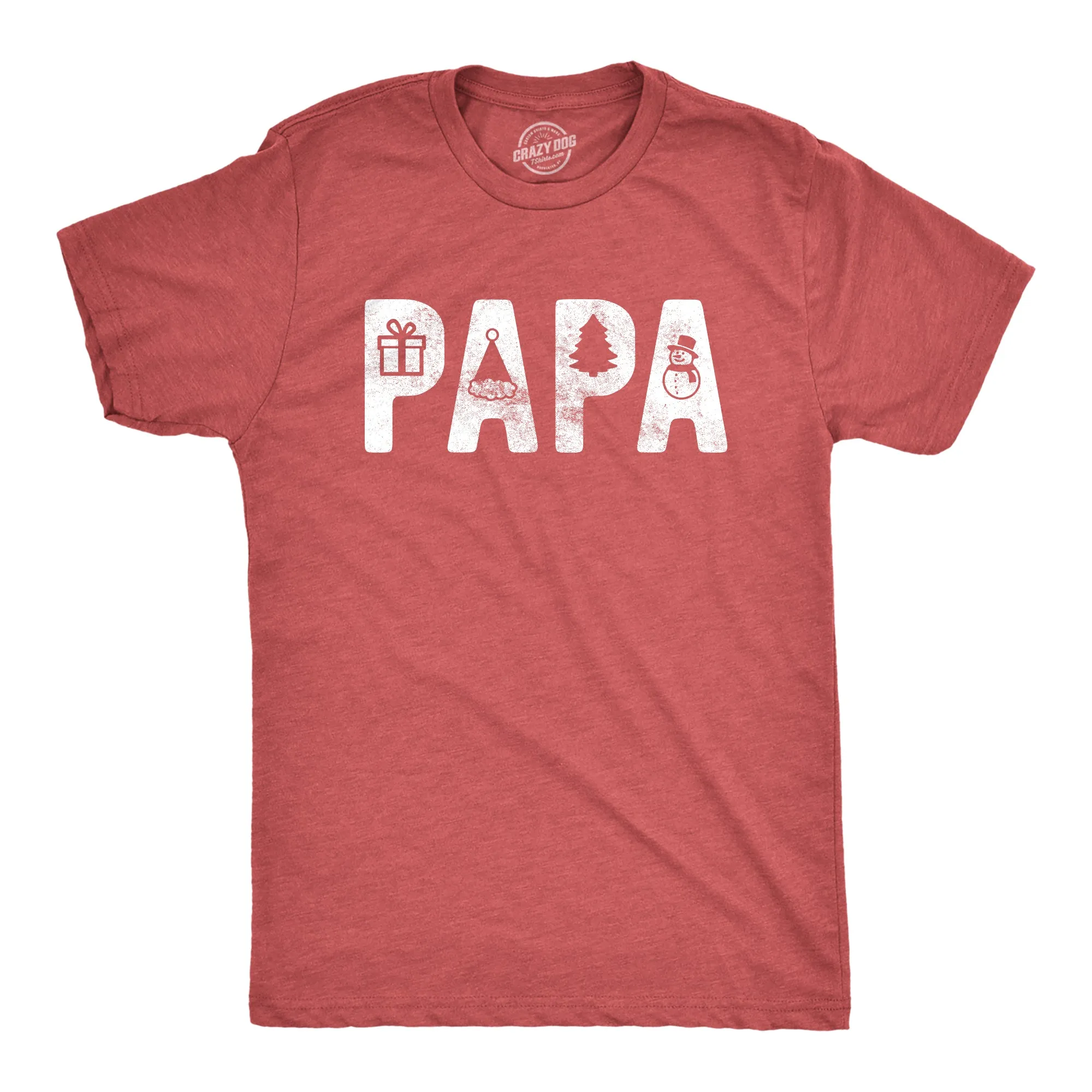 Papa Christmas Men's T Shirt sold by Crazy Dog T-Shirts