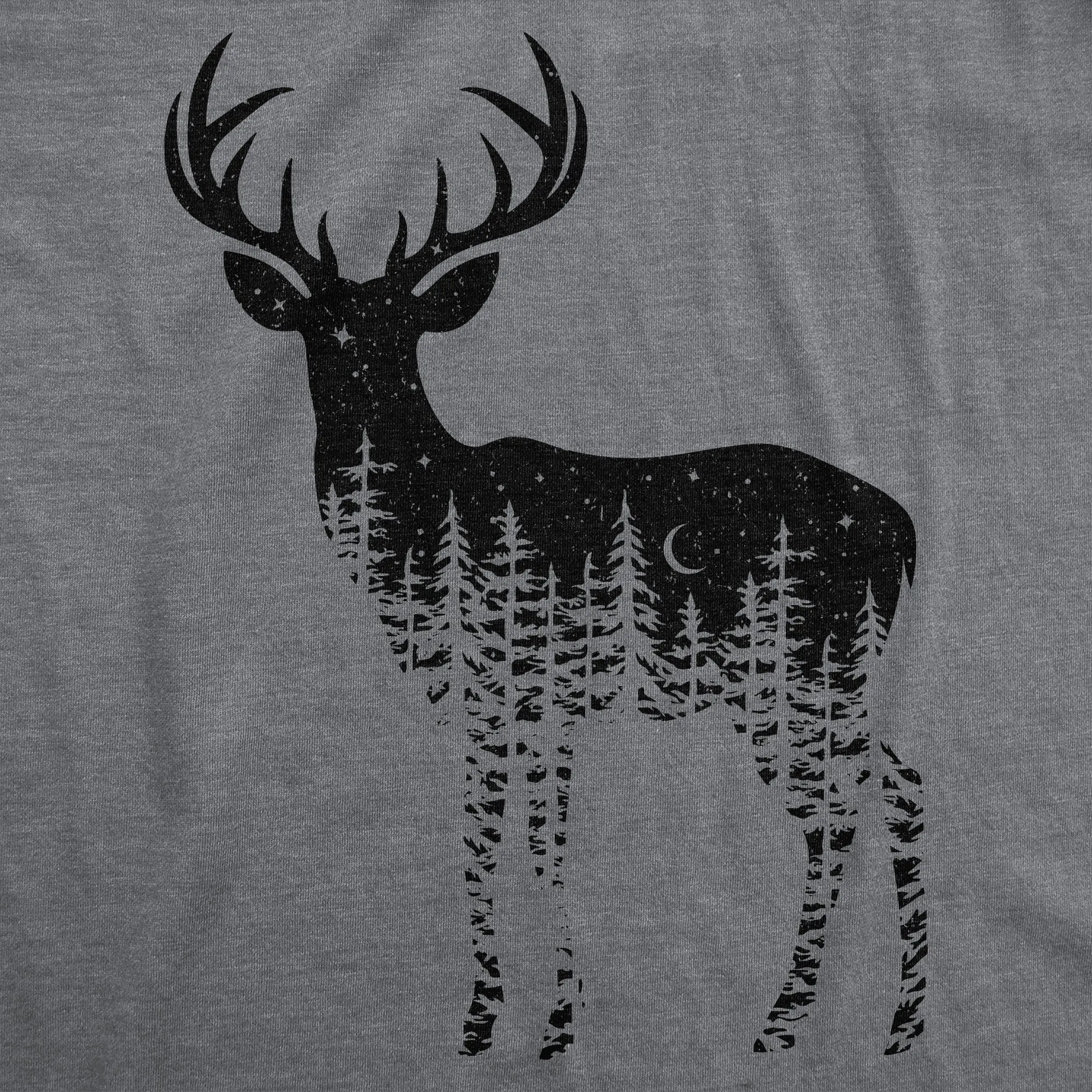 Deer Silhouette Men's T Shirt sold by Crazy Dog T-Shirts product image thumbnail 2