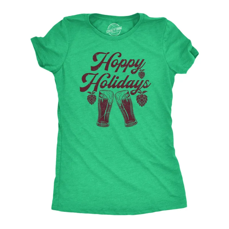 Hoppy Holidays Women's T Shirt sold by Crazy Dog T-Shirts