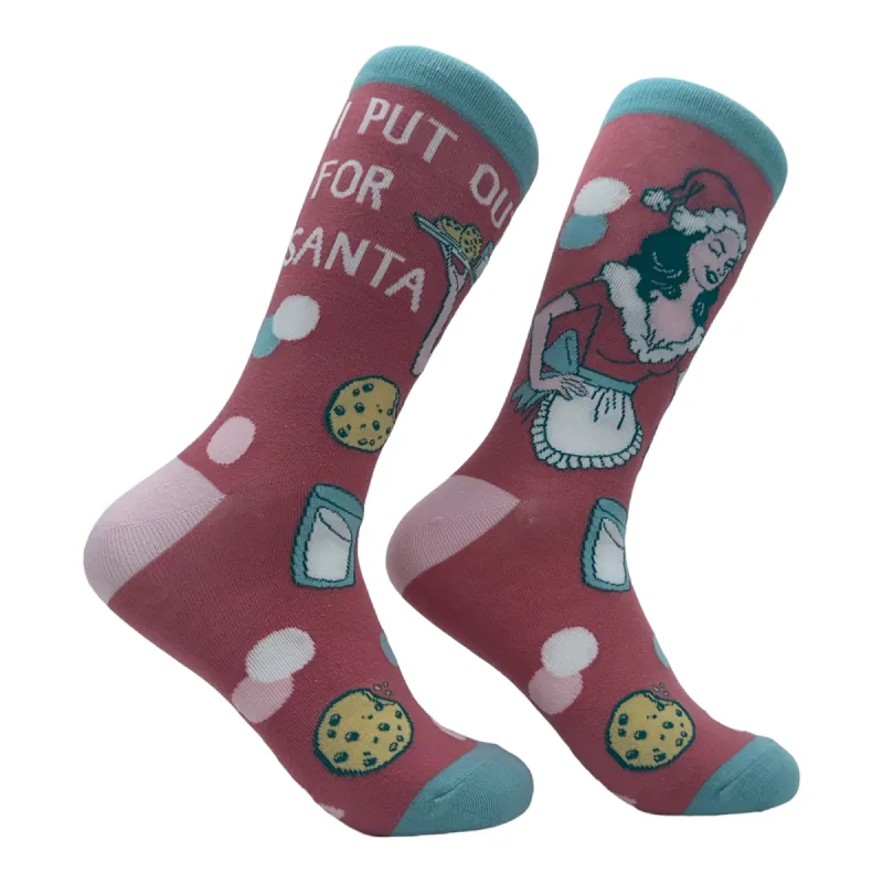 Women's I Put Out For Santa Socks sold by Crazy Dog T-Shirts
